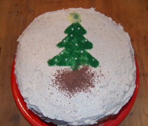 Holiday Spice Cake with Eggnog Buttercream